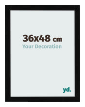 Photo Frame 36x48cm Black High Gloss MDF Bologna Front Size | Yourdecoration.co.uk