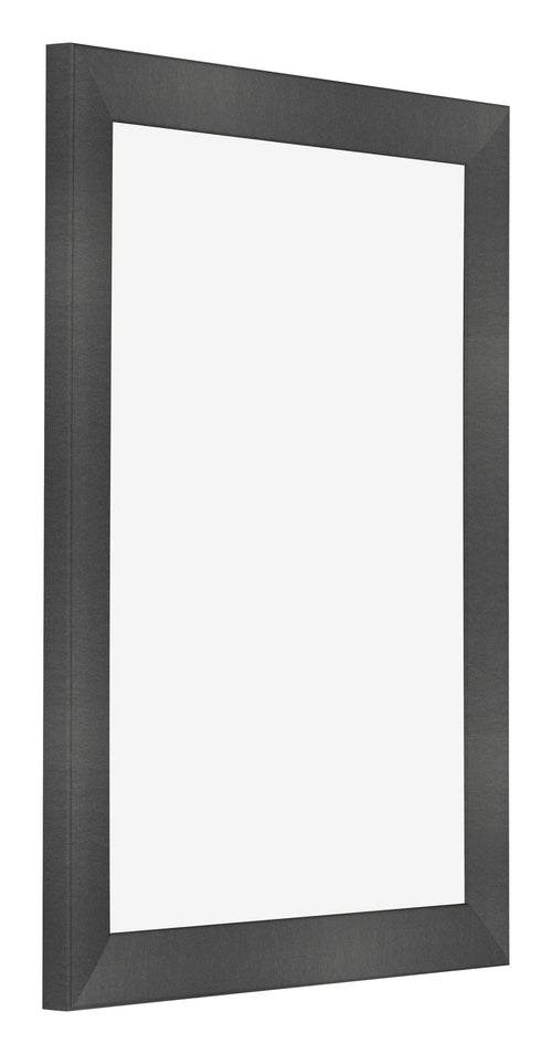 Photo Frame 36x48cm Black Silver Polished MDF Pisa Front Oblique | Yourdecoration.co.uk