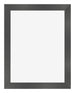 Photo Frame 36x48cm Black Silver Polished MDF Pisa Front | Yourdecoration.co.uk