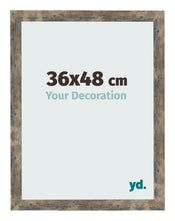 Photo Frame 36x48cm Blue Gold Melange MDF Bologna Front Size | Yourdecoration.co.uk