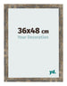 Photo Frame 36x48cm Blue Gold Melange MDF Bologna Front Size | Yourdecoration.co.uk