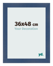 Photo Frame 36x48cm Dark Blue Swept MDF Pisa Front Size | Yourdecoration.co.uk