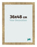 Photo Frame 36x48cm Gold Antique MDF Bologna Front Size | Yourdecoration.co.uk