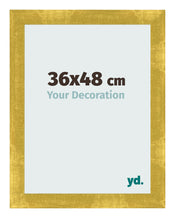 Photo Frame 36x48cm Gold Vintage MDF Pisa Front Size | Yourdecoration.co.uk