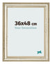 Photo Frame 36x48cm Metallic Gloss MDF Lazio Front Size | Yourdecoration.co.uk