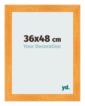 Photo Frame 36x48cm Orange MDF Pisa Front Size | Yourdecoration.co.uk