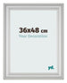Photo Frame 36x48cm Silver Matte MDF Lazio Front Size | Yourdecoration.co.uk