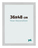 Photo Frame 36x48cm Stainless Steel MDF Bologna Front Size | Yourdecoration.co.uk