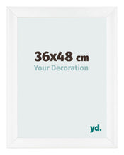 Photo Frame 36x48cm White Vintage MDF Pisa Front Size | Yourdecoration.co.uk