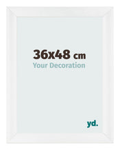 Photo Frame 36x48cm White Vintage MDF Pisa Front Size | Yourdecoration.co.uk