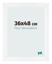 Photo Frame 36x48cm White Vintage MDF Pisa Front Size | Yourdecoration.co.uk
