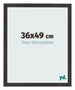 Photo Frame 36x49 cm Black Matte MDF Bologna Front Size | Yourdecoration.co.uk
