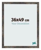 Photo Frame 36x49 cm Oxidized Metal MDF Bologna Front Size | Yourdecoration.co.uk