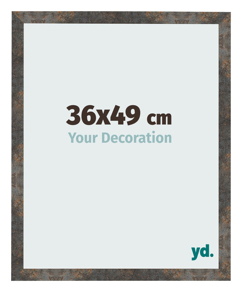 Photo Frame 36x49 cm Oxidized Metal MDF Bologna Front Size | Yourdecoration.co.uk