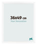 Photo Frame 36x49 cm White Matte MDF Bologna Front Size | Yourdecoration.co.uk