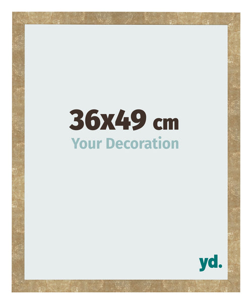 Photo Frame 36x49cm Gold Antique MDF Bologna Front Size | Yourdecoration.co.uk
