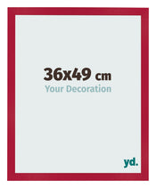 Photo Frame 36x49cm Red MDF Bologna Front Size | Yourdecoration.co.uk