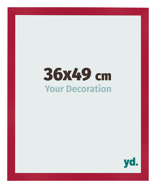Photo Frame 36x49cm Red MDF Bologna Front Size | Yourdecoration.co.uk