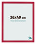 Photo Frame 36x49cm Red MDF Bologna Front Size | Yourdecoration.co.uk