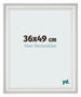 Photo Frame 36x49cm White Swept MDF Lazio Front Size | Yourdecoration.co.uk