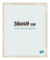 Photo Frame 36x49cm White Vintage MDF Bologna Front Size | Yourdecoration.co.uk
