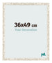 Photo Frame 36x49cm White Vintage MDF Bologna Front Size | Yourdecoration.co.uk