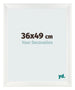Photo Frame 36x49cm White Vintage MDF Pisa Front Size | Yourdecoration.co.uk