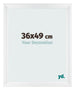 Photo Frame 36x49cm White Vintage MDF Pisa Front Size | Yourdecoration.co.uk