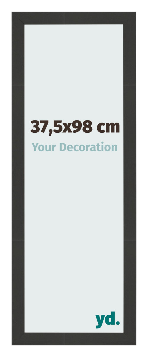 Photo Frame 37 5x98cm Black Woodgrain MDF Bologna Front Size | Yourdecoration.co.uk