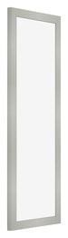 Photo Frame 37 5x98cm Silver Matte MDF Bologna Front Oblique | Yourdecoration.co.uk
