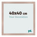Photo Frame 40x40 cm Dusty Pink MDF Bologna Front Size | Yourdecoration.co.uk