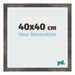 Photo Frame 40x40 cm Oxidized Metal MDF Bologna Front Size | Yourdecoration.co.uk