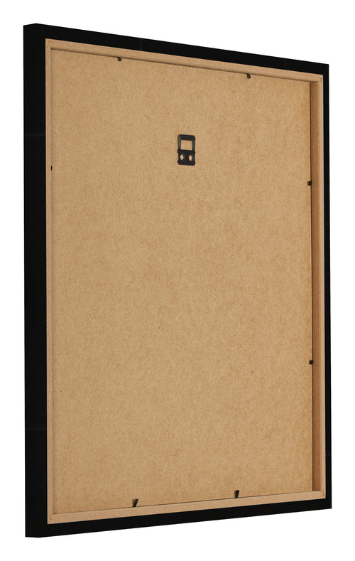 Photo Frame 40x40cm Black High Gloss MDF Bologna Back Oblique | Yourdecoration.co.uk