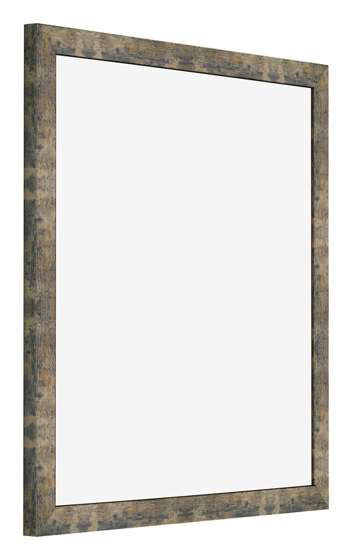 Photo Frame 40x40cm Blue Gold Melange MDF Bologna Front Oblique | Yourdecoration.co.uk