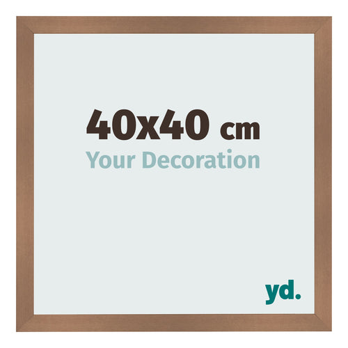 Photo Frame 40x40cm Copper Design MDF Bologna Front Size | Yourdecoration.co.uk