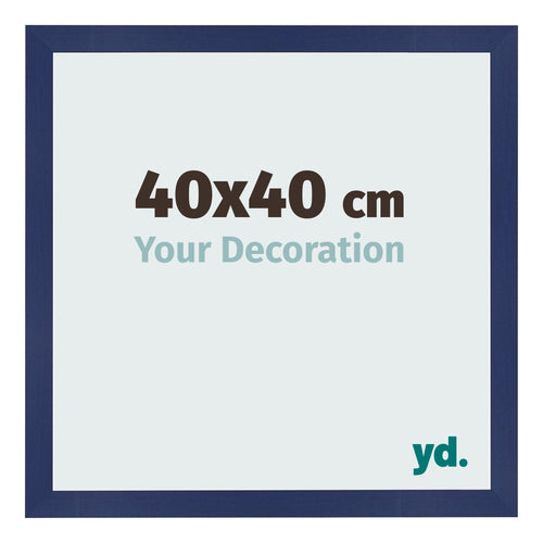 Photo Frame 40x40cm Dark Blue Swept MDF Bologna Front Size | Yourdecoration.co.uk