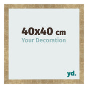 Photo Frame 40x40cm Gold Antique MDF Bologna Front Size | Yourdecoration.co.uk
