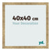 Photo Frame 40x40cm Gold Antique MDF Bologna Front Size | Yourdecoration.co.uk