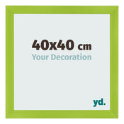 Photo Frame 40x40cm Green MDF Pisa Front Size | Yourdecoration.co.uk