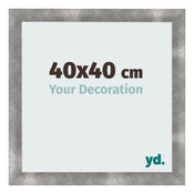 Photo Frame 40x40cm Metal Vintage MDF Pisa Front Size | Yourdecoration.co.uk