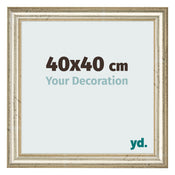 Photo Frame 40x40cm Metallic Gloss MDF Lazio Front Size | Yourdecoration.co.uk
