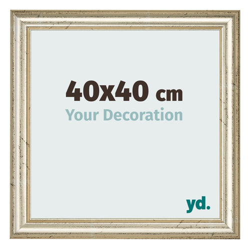 Photo Frame 40x40cm Metallic Gloss MDF Lazio Front Size | Yourdecoration.co.uk
