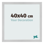 Photo Frame 40x40cm Stainless Steel MDF Bologna Front Size | Yourdecoration.co.uk