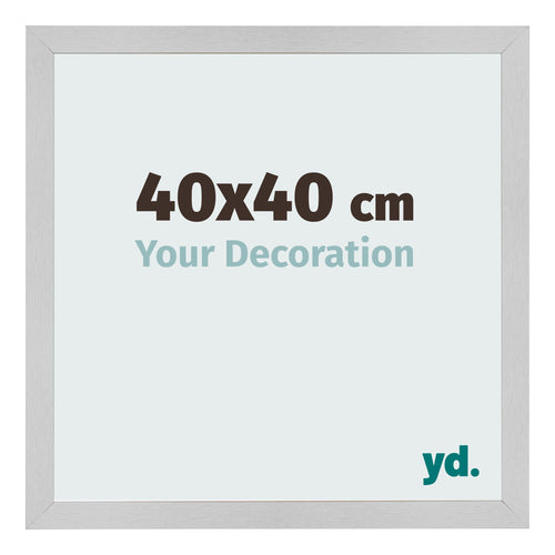 Photo Frame 40x40cm Stainless Steel MDF Bologna Front Size | Yourdecoration.co.uk