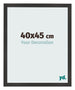 Photo Frame 40x45 cm Black Matte MDF Bologna Front Size | Yourdecoration.co.uk
