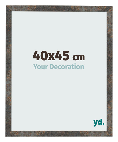 Photo Frame 40x45 cm Oxidized Metal MDF Bologna Front Size | Yourdecoration.co.uk