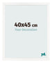 Photo Frame 40x45 cm White High Gloss MDF Bologna Front Size | Yourdecoration.co.uk