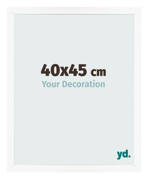 Photo Frame 40x45 cm White Matte MDF Bologna Front Size | Yourdecoration.co.uk