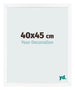 Photo Frame 40x45 cm White Matte MDF Bologna Front Size | Yourdecoration.co.uk