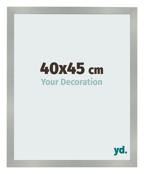 Photo Frame 40x45cm Aluminum Brushed MDF Bologna Front Size | Yourdecoration.co.uk